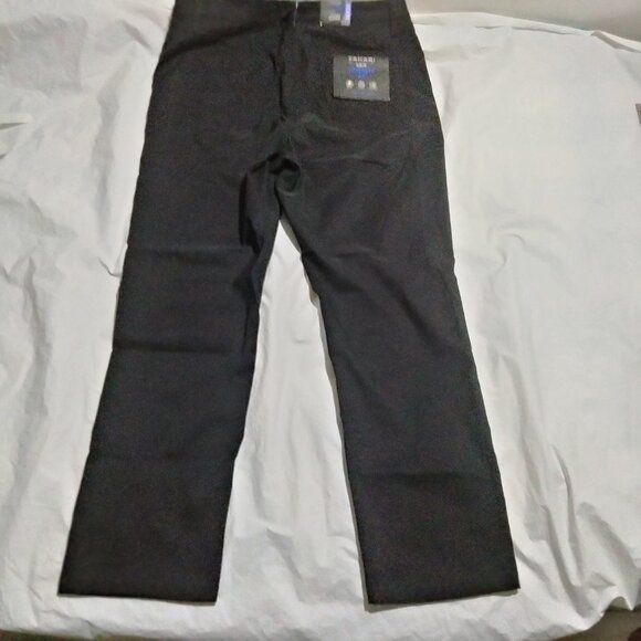 Tahari Mens Slim Fit Crusader Stretch Fast Dry Flexible Waist Pants Black 36x30 - Picture 6 of 7